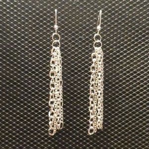 3/$20 | Silver chain dangle earrings